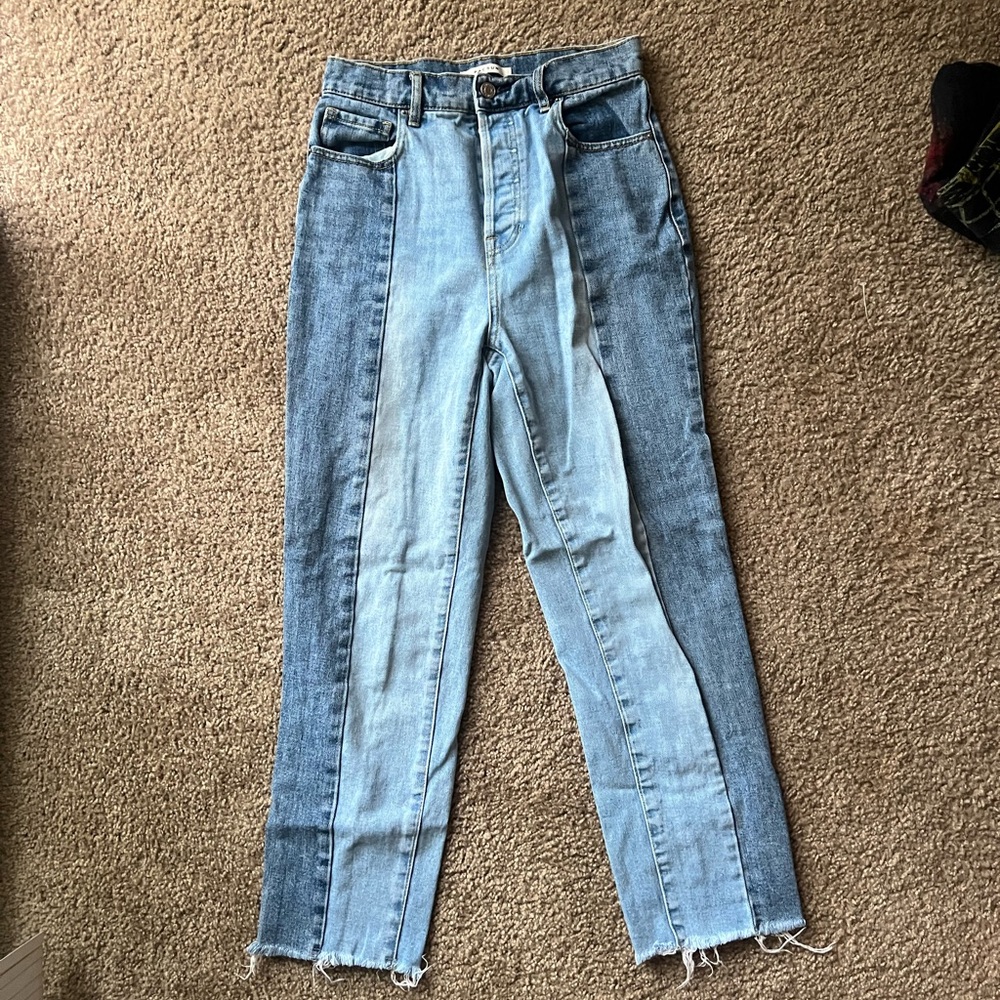 two tone jeans
